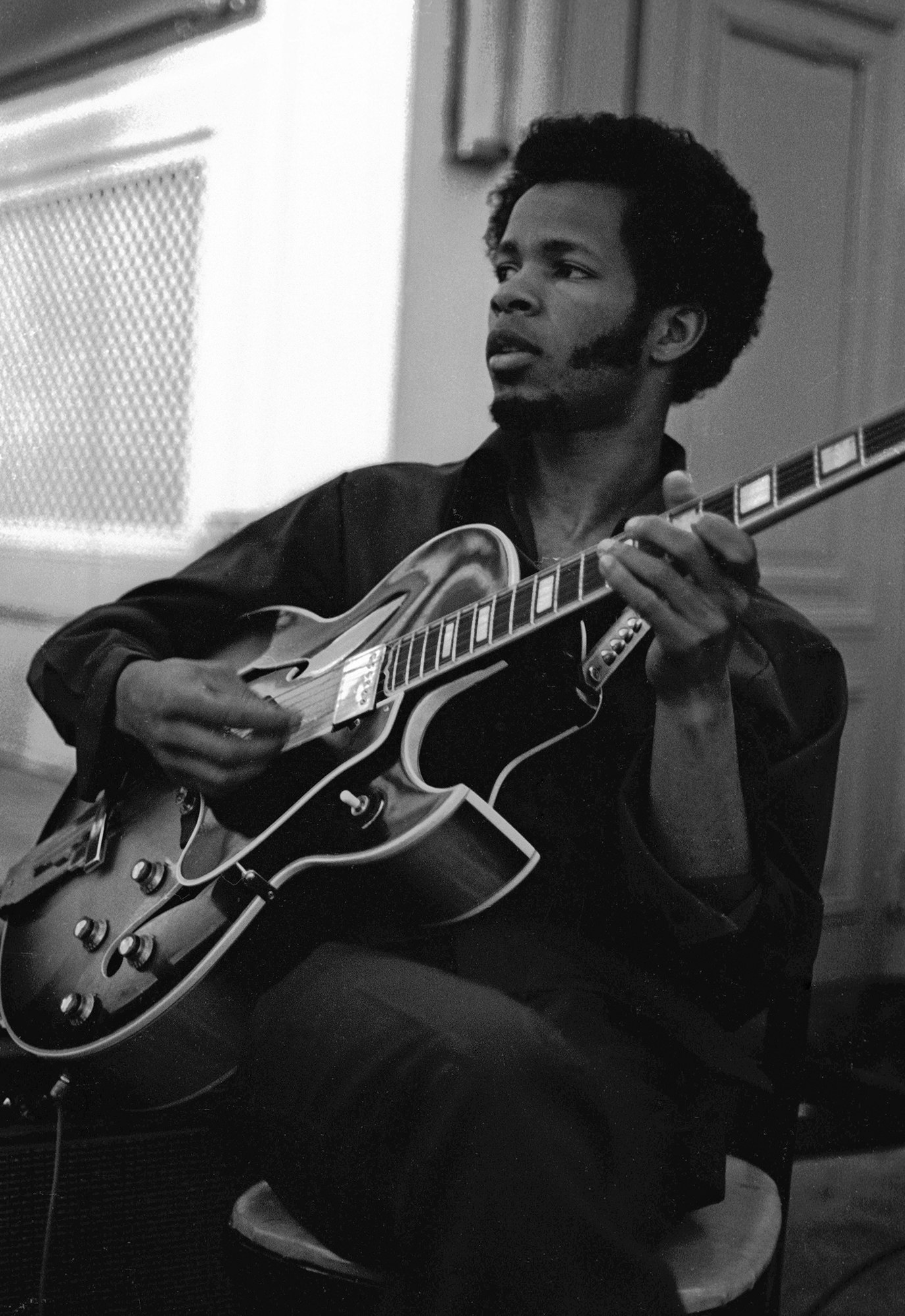 Freddie Stone of Sly and the Family Stone rehearsing for a performance on the television show Kraft Music Hall, June 27, 1968, NYC. Photo by Don Paulsen via Michael Ochs Archives/Getty Images.